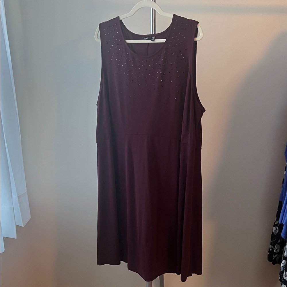 Apt. 9 Rich Plum Sleeveless Dress